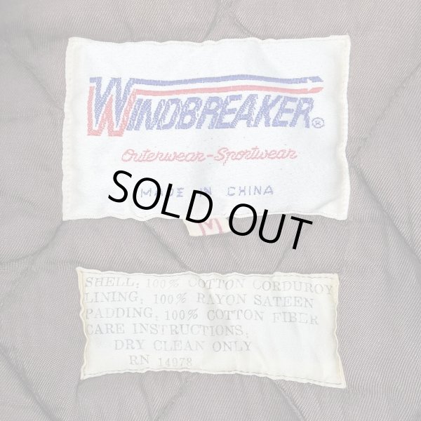 画像2: 80's WIND BREAKER キルティングライナー コーデュロイブルゾン (2)