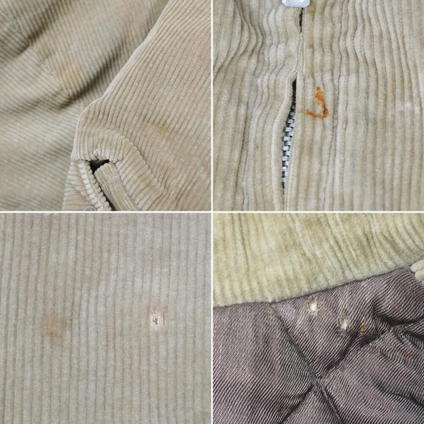 画像4: 80's WIND BREAKER キルティングライナー コーデュロイブルゾン (4)