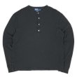 画像1: 00's Polo Ralph Lauren ヘンリーネックカットソー "BLACK" (1)