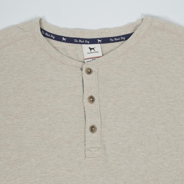 画像3: 00's The Black Dog ヘンリーネック サーマルカットソー (3)