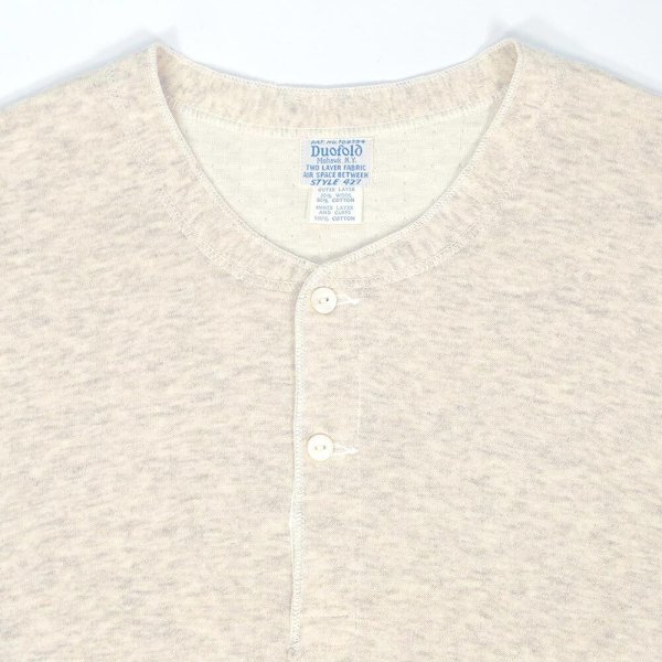 画像3: 50's duofold 2PLY ヘンリーネックカットソー "DEADSTOCK" (3)