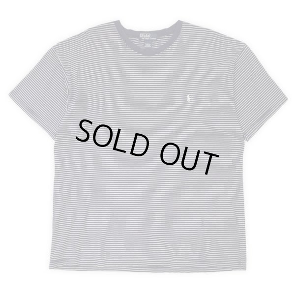 画像1: 90's Polo Ralph Lauren ボーダーTシャツ "NAVY × WHITE" (1)