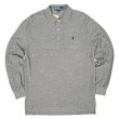 画像1: 00's Polo Ralph Lauren L/S ポロシャツ "HEATHER GRAY" (1)
