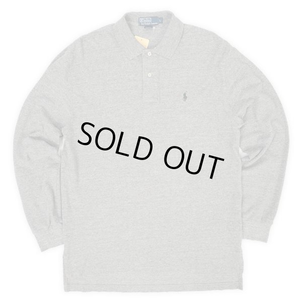 画像1: 00's Polo Ralph Lauren L/S ポロシャツ "HEATHER GRAY" (1)