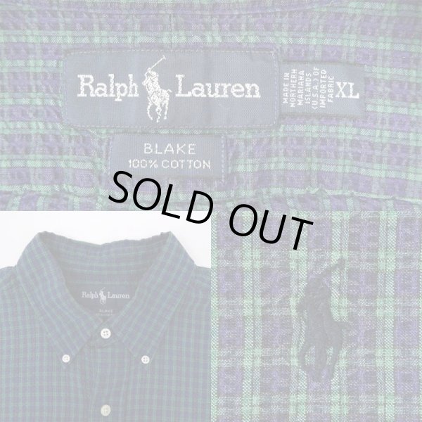 画像3: 90's POLO Ralph Lauren S/S ボタンダウンシャツ “BLAKE” (3)