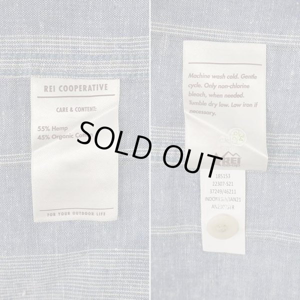 画像3: 00's REI S/S オープンカラーシャツ "DEADSTOCK / HEMP×COTTON" (3)