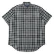 画像1: 90's Polo Ralph Lauren S/S ボタンダウンシャツ "BLAKE / BLACK Plaid" (1)