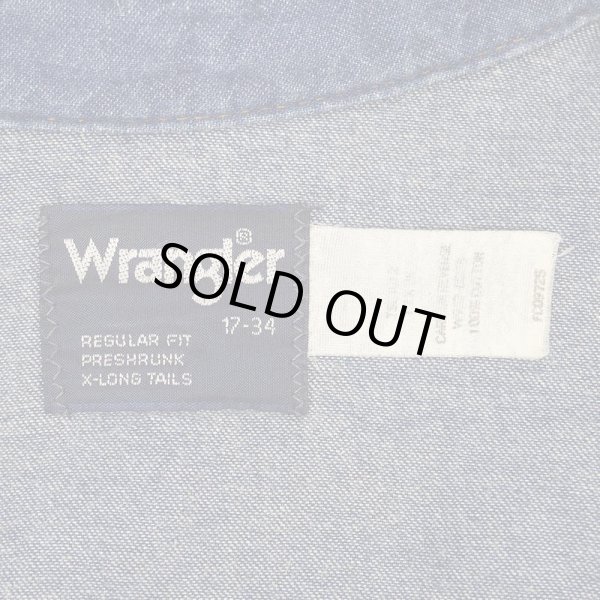 画像3: 90's Wrangler デニムウエスタンシャツ (3)