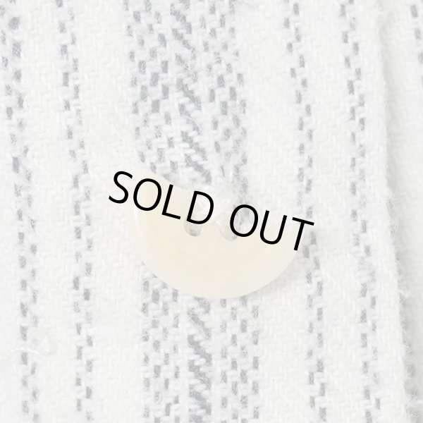 画像5: 90's DKNY マルチストライプ柄 バンドカラーネルシャツ (5)