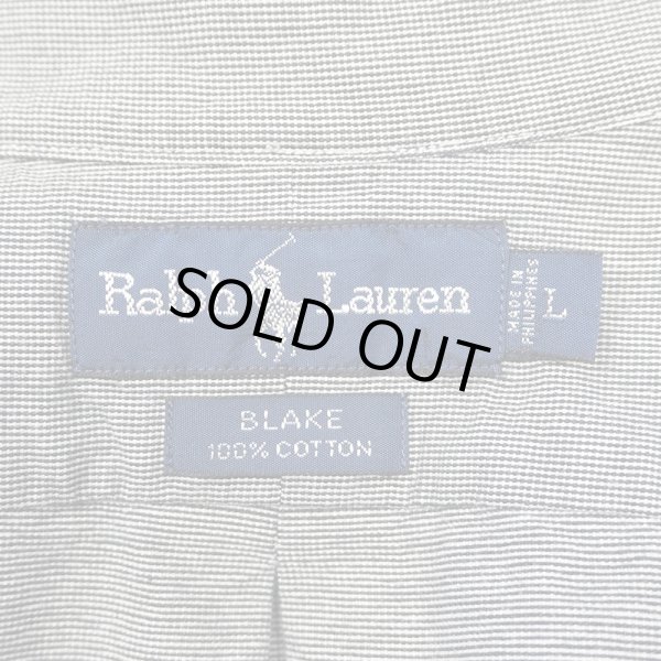 画像2: 90's Polo Ralph Lauren ボタンダウンシャツ "BLAKE / PIN CHECK" (2)