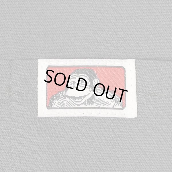 画像3: 00's BEN DAVIS S/S ハーフジップ ワークシャツ "MADE IN USA / DEADSTOCK / CHARCOAL" (3)