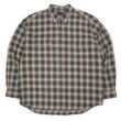 画像1: Early 00's Eddie Bauer コットンワークシャツ "Black Ombre Plaid" (1)