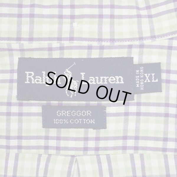 画像2: 90's Polo Ralph Lauren S/S ボタンダウンシャツ "GREGGOR" (2)