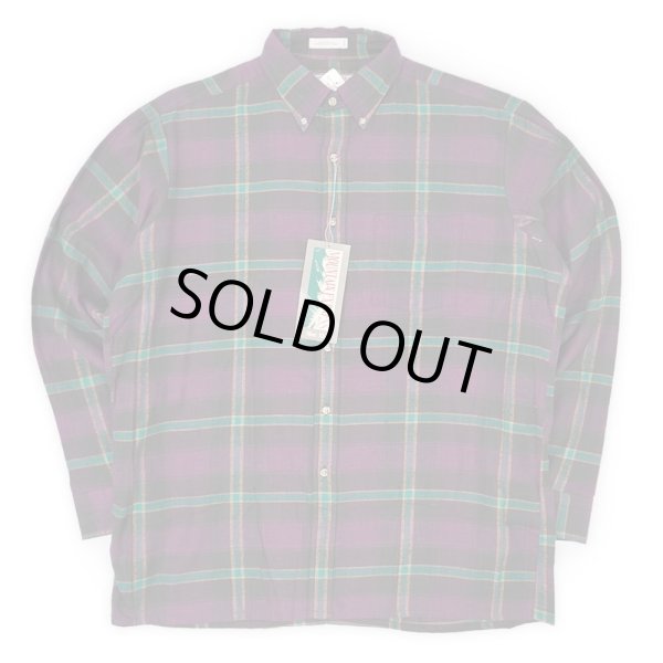画像1: 90's MOUNTAIN EXPRESS フランネル ボタンダウンシャツ "DEADSTOCK" (1)