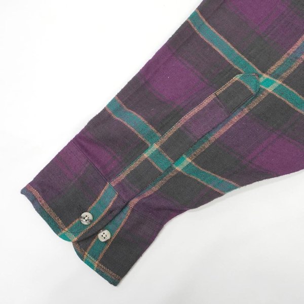 画像4: 90's MOUNTAIN EXPRESS フランネル ボタンダウンシャツ "DEADSTOCK" (4)