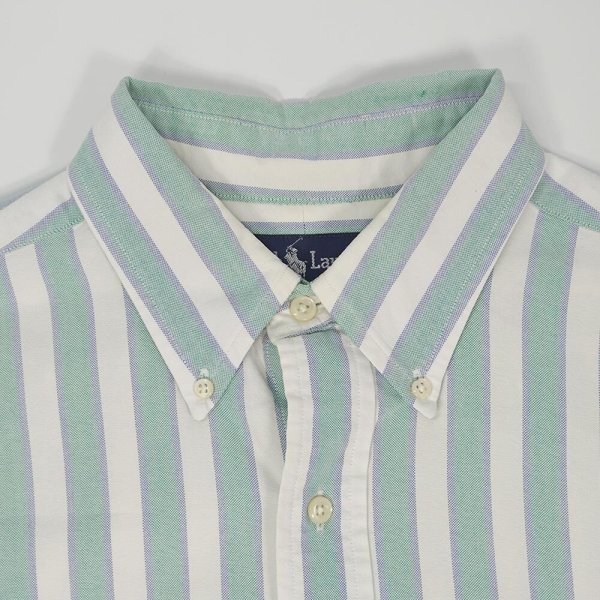 画像3: 90's Polo Ralph Lauren マルチストライプ柄 ボタンダウンシャツ "YARMOUTH" (3)