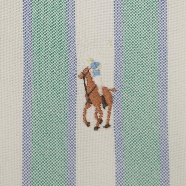 画像4: 90's Polo Ralph Lauren マルチストライプ柄 ボタンダウンシャツ "YARMOUTH" (4)