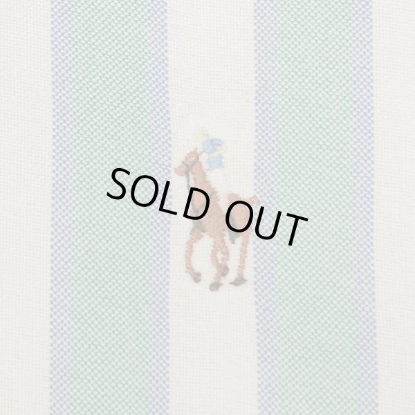 画像4: 90's Polo Ralph Lauren マルチストライプ柄 ボタンダウンシャツ "YARMOUTH" (4)