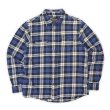 画像1: 00's ORVIS ヘビーネルシャツ "Dark Navy Plaid" (1)