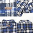 画像3: 00's ORVIS ヘビーネルシャツ "Dark Navy Plaid" (3)