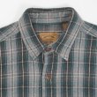 画像3: 90's ST JOHN'S BAY ヘビーネルシャツ "Gray × Blue Green Plaid" (3)