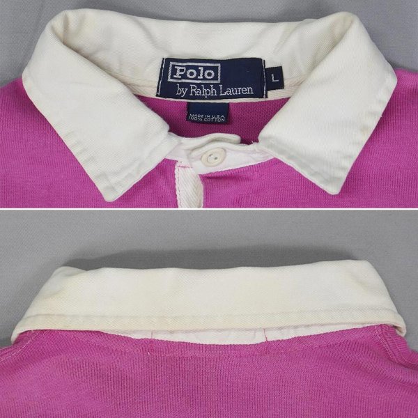 画像3: 90's Polo Ralph Lauren カラーブロック ラガーシャツ "MADE IN USA" (3)