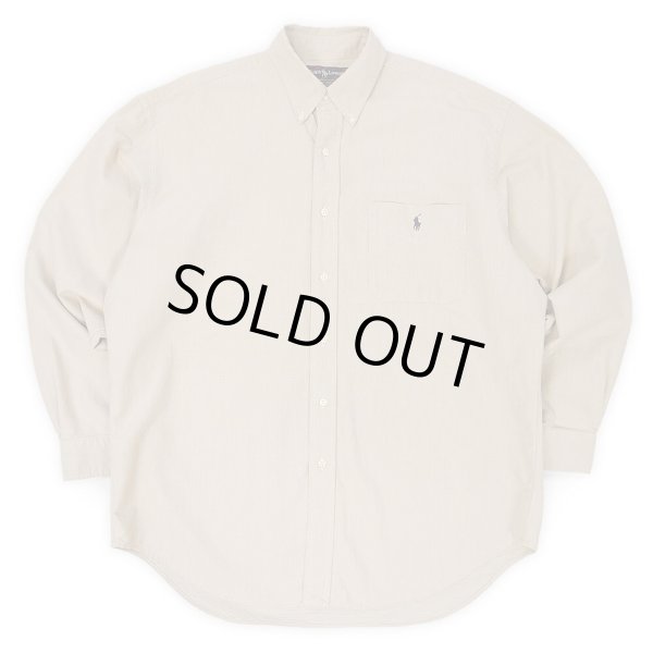 画像1: 90's Polo Ralph Lauren ピンチェック柄 ボタンダウンシャツ "BIG SHIRT" (1)