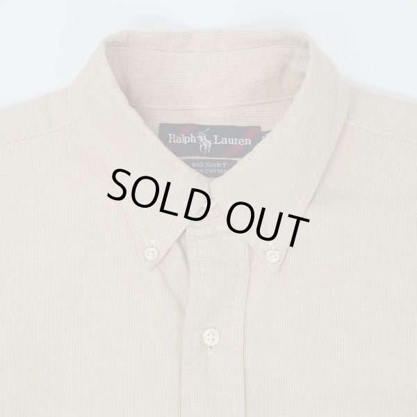画像3: 90's Polo Ralph Lauren ピンチェック柄 ボタンダウンシャツ "BIG SHIRT" (3)