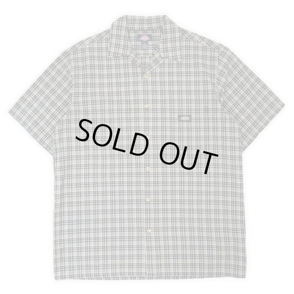 画像1: 90-00's Dickies S/S オープンカラーシャツ "Black Plaid" (1)