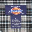 画像2: 90-00's Dickies S/S オープンカラーシャツ "Black Plaid" (2)
