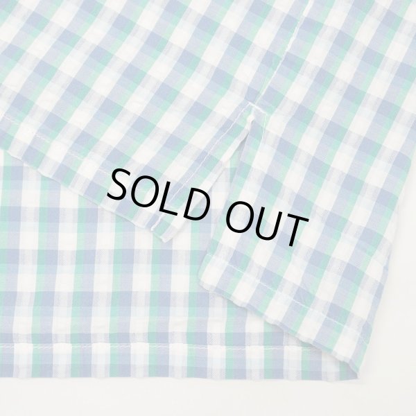 画像4: 00's L.L.Bean S/S シアサッカーシャツ "Blue Plaid" (4)