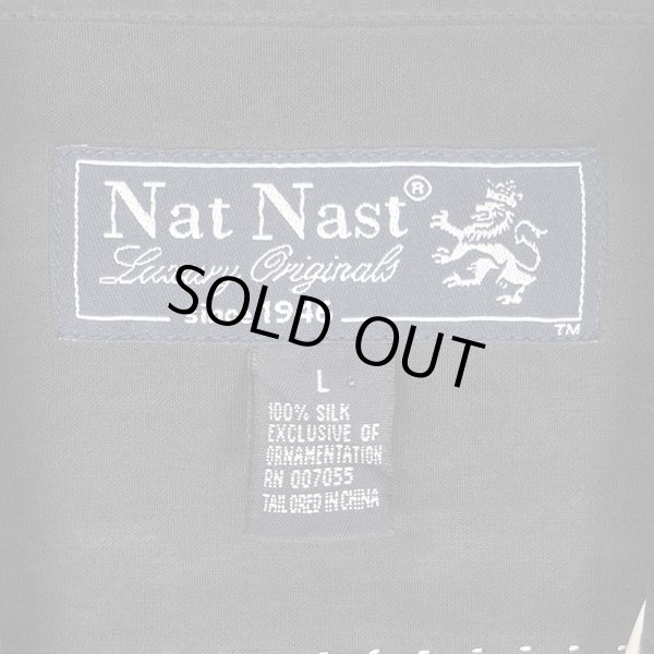 画像3: 90's Nat Nast S/S オープンカラー シルクシャツ (3)