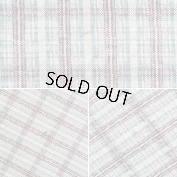 画像4: 00's Eddie Bauer S/S シアサッカーボタンダウンシャツ "Green Plaid" (4)
