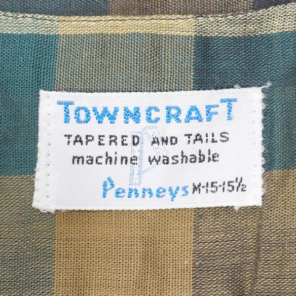 画像2: Late 60's TOWNCRAFT 3点留め ボタンダウンシャツ "DEADSTOCK" (2)