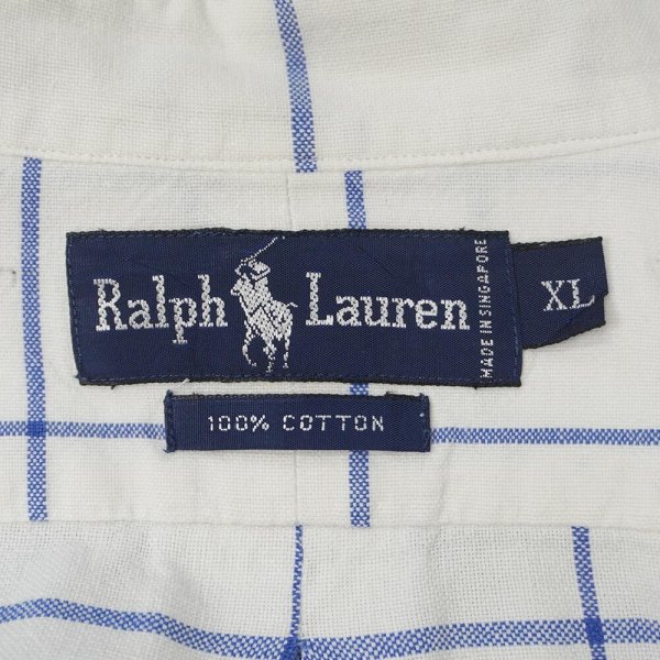 画像2: Early 90's Polo Ralph Lauren S/S ボタンダウンシャツ (2)