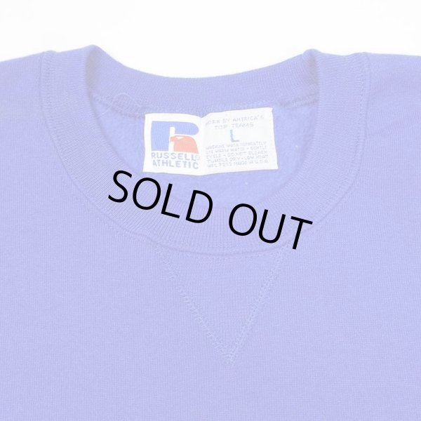 画像3: 90's RUSSELL ブランクスウェット “NO WASH / BLUE / MADE IN USA” (3)