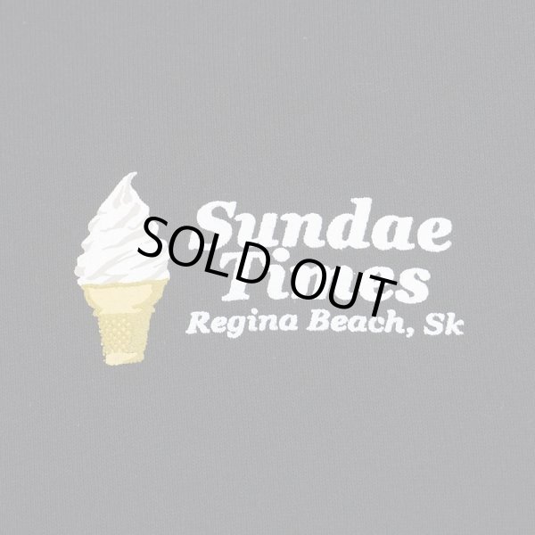 画像2: 00's RUSSELL リバースウィーブタイプ パーカー "BLACK / 企業ロゴ" (2)