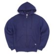 画像1: 90's RUSSELL フルジップ スウェットパーカー "NAVY" (1)
