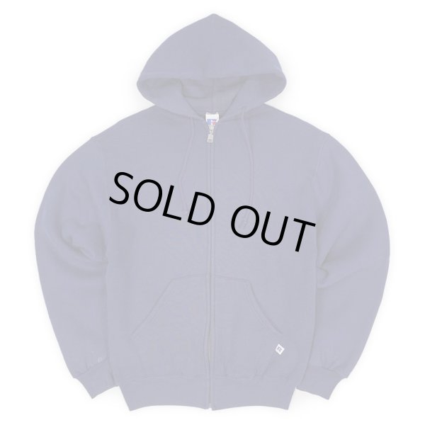 画像1: 90's RUSSELL フルジップ スウェットパーカー "NAVY" (1)