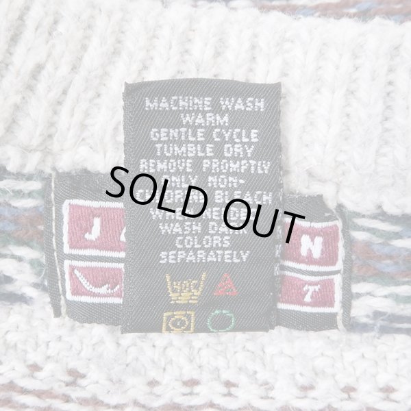 画像3: 90's JANTZEN 総柄 コットンニット "MADE IN USA" (3)