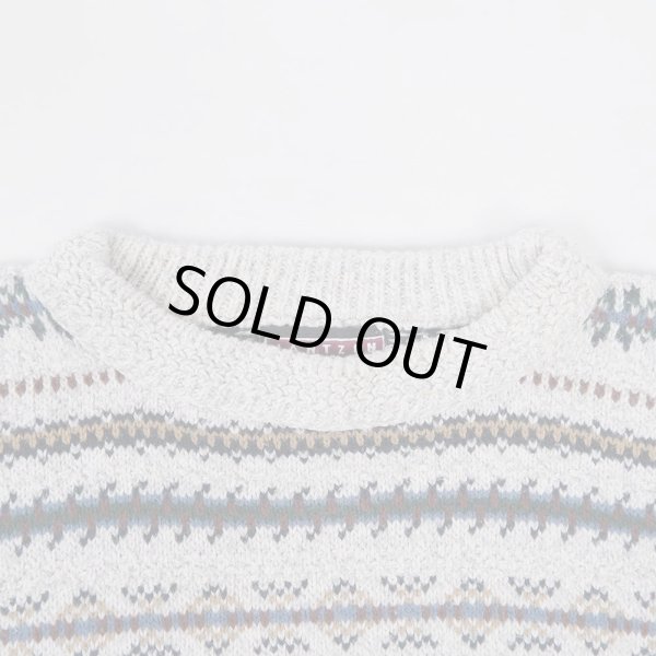 画像4: 90's JANTZEN 総柄 コットンニット "MADE IN USA" (4)