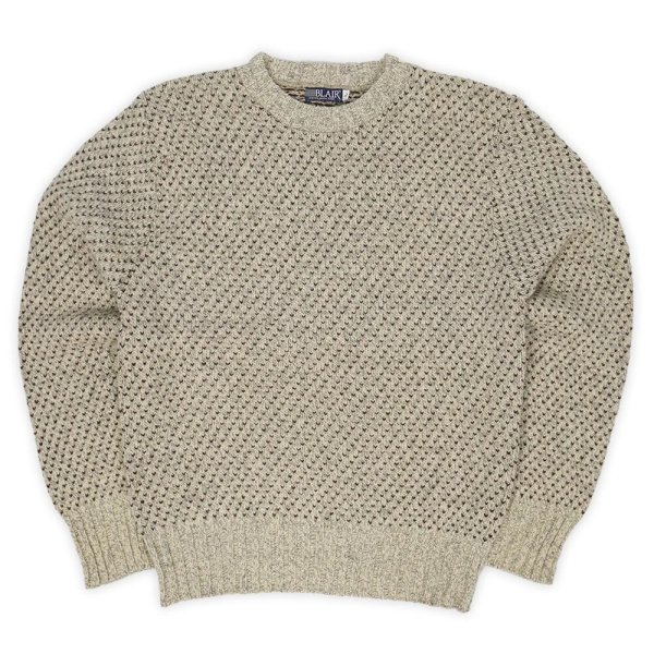 画像1: 80-90's BLAIR バーズアイ柄 ウールニット (1)