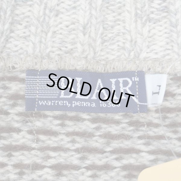 画像2: 80-90's BLAIR バーズアイ柄 ウールニット (2)