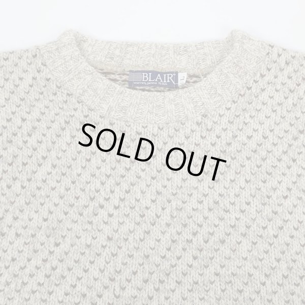 画像3: 80-90's BLAIR バーズアイ柄 ウールニット (3)