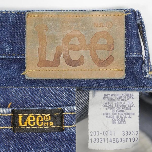 画像3: 70's Lee 200-0341 ブーツカット デニムパンツ "MADE IN USA / W33 L32" (3)