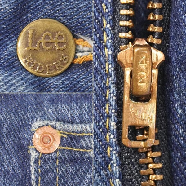 画像4: 70's Lee 200-0341 ブーツカット デニムパンツ "MADE IN USA / W33 L32" (4)