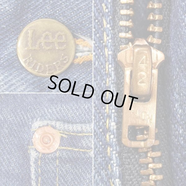 画像4: 70's Lee 200-0341 ブーツカット デニムパンツ "MADE IN USA / W33 L32" (4)