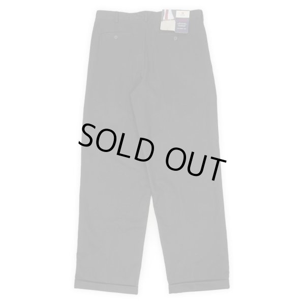 画像2: 00's CHAPS 2タック チノトラウザー "BLACK / W34 L32 / DEADSTOCK" (2)