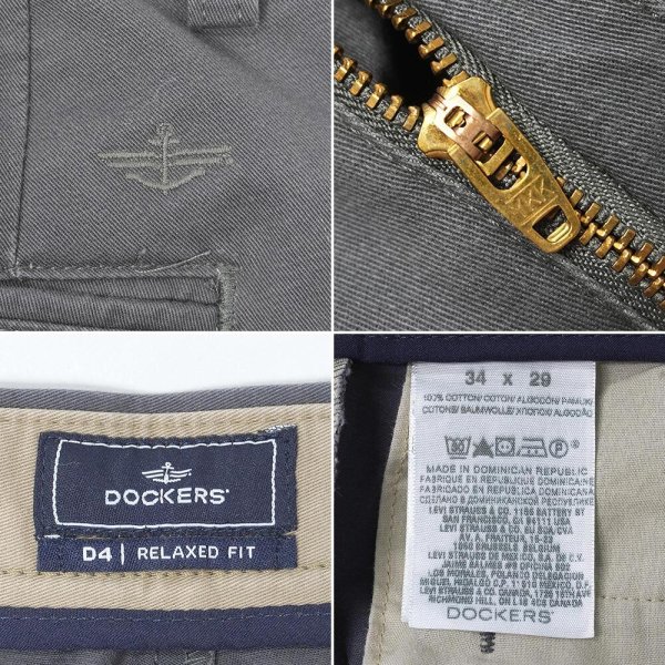 画像3: 00's DOCKERS 2タックチノトラウザー "W34 L29 / Charcoal Gray" (3)