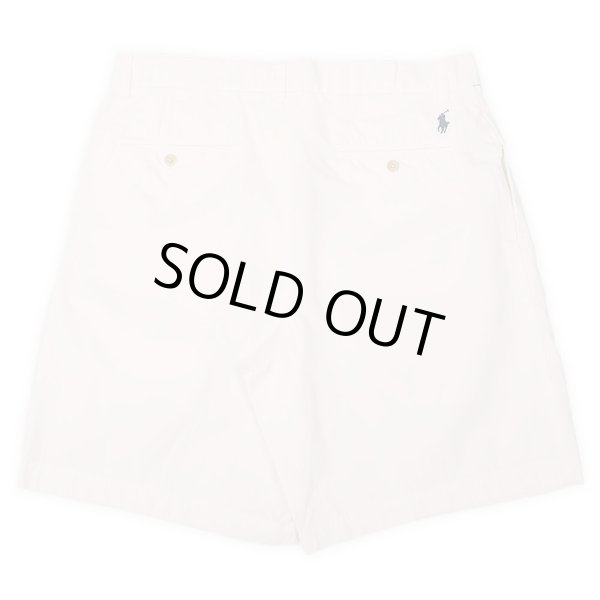 画像2: 00's Polo Ralph Lauren 2タック チノショーツ “TYLER SHORT / WHITE / DEADSTOCK” (2)